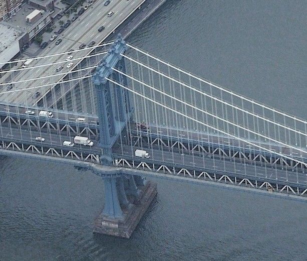 East River Bridges - Manhattan Bridge: cote manhattan - manhattan bridge